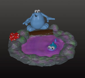 NeMA Studios - Pocket Horror The Trap Door Berk's Swamp Playset